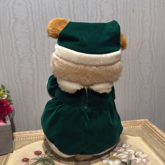 Vintage Candy Cane Lane Musical Light Up Christmas Bear Plush SEE VIDEO - Picture 3 of 8